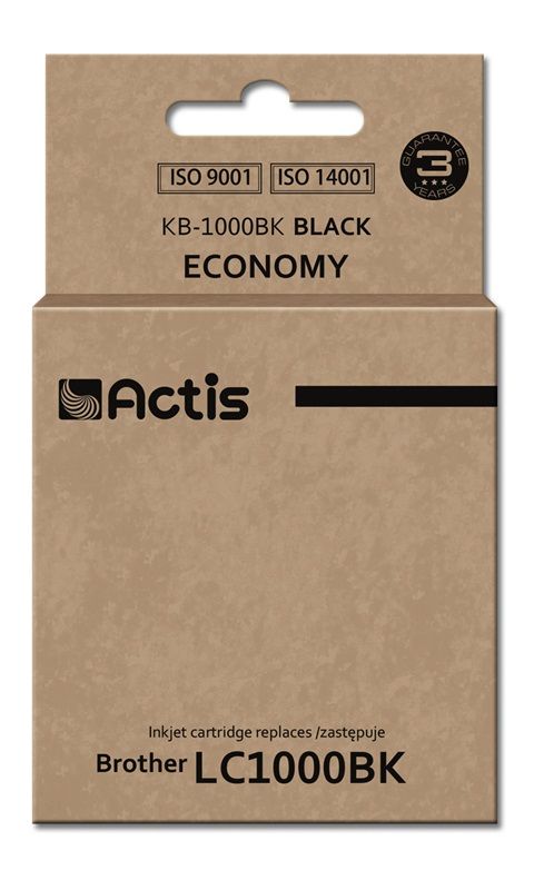 Tinta Actis KB-1000BK (reemplazo de Brother LC1000BK/LC970BK)