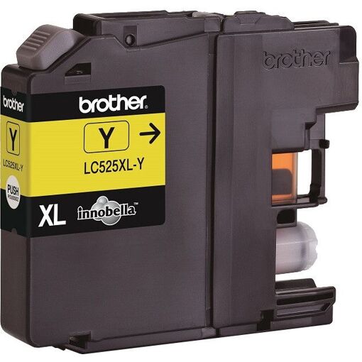 Cartucho de tinta Brother LC525XL-Y - Rendimiento super elevado (superior) con pigmentos