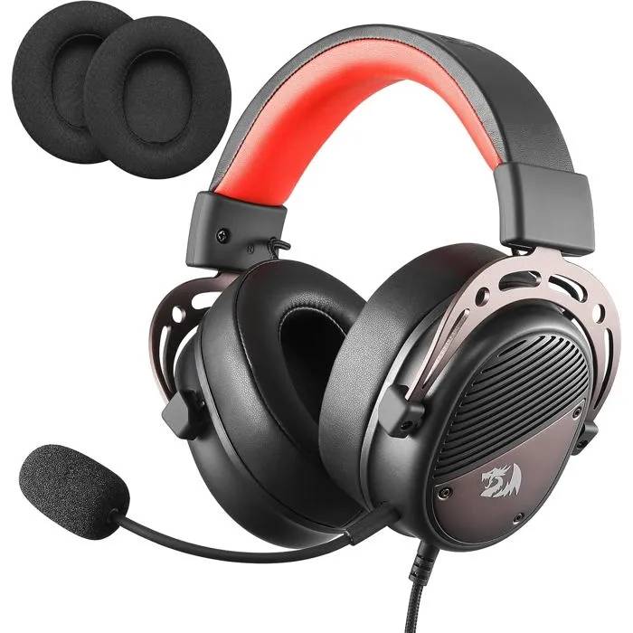 Gaming Headset - Redragon H730 - 360° Sound - Noise-Canceling Microphone - Removable Pads