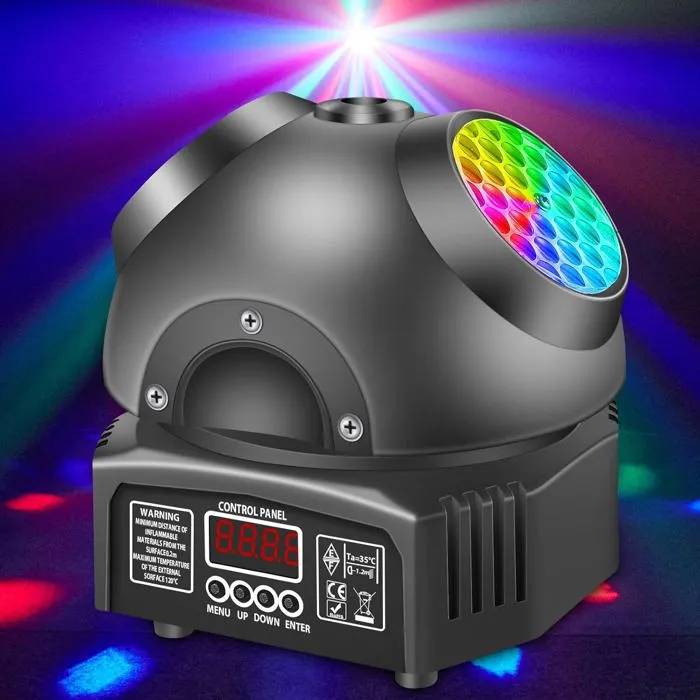 Projecteur DJ - UNDERSCORE T115 - LED RGBW - Télécommande - Activation sonore