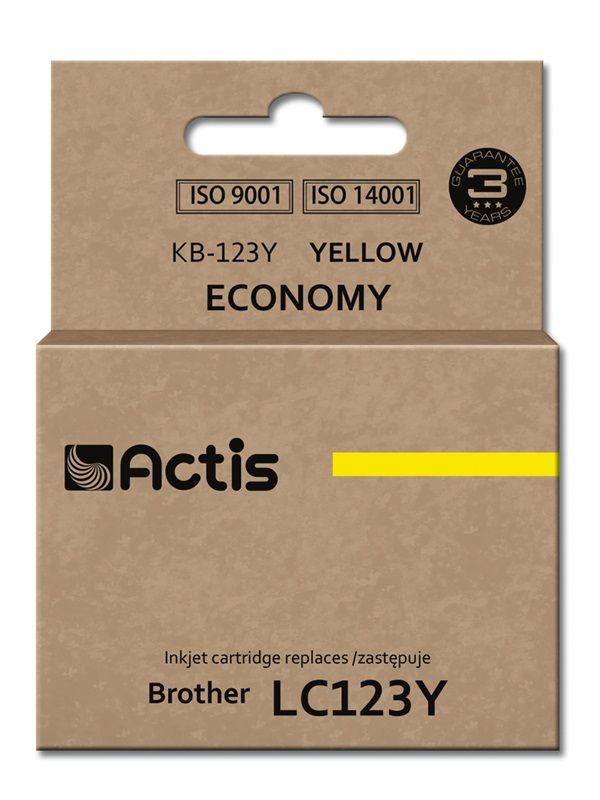 Actis Standard Ink Cartridge (10ml, Yellow)