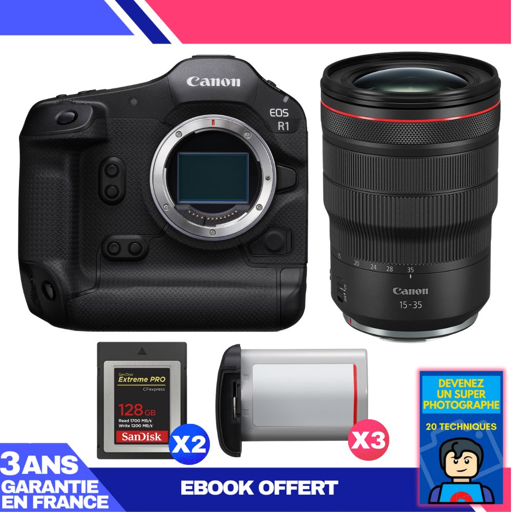 Canon EOS R1 + RF 15-35mm f/2.8 L IS USM Lens Kit