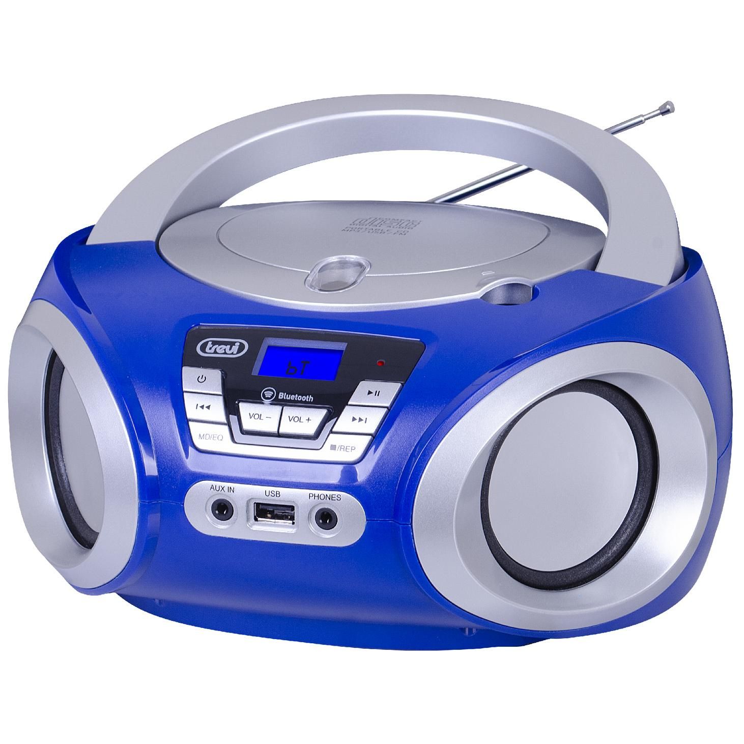 Trevi CMP 544 BT Digital FM Radio Blue MP3 Player