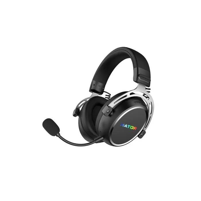 HATOR Hypergang 3 Wireless Gaming Headset - Hi-Res Audio - Hybrid ANC - 45h Battery - Black