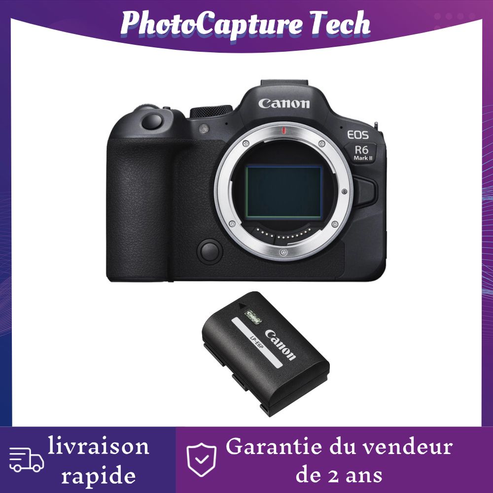 Canon EOS R6 II 24.2MP Hybrid Camera Body + Battery