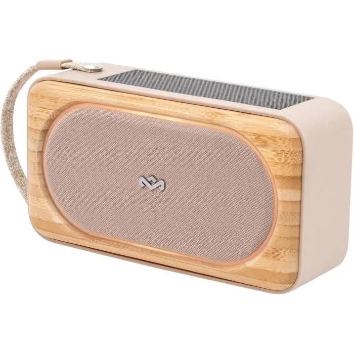 Marley Roots Solar Speaker - Waterproof Bluetooth Speaker with 14-Hour Battery Life and Solar Charging