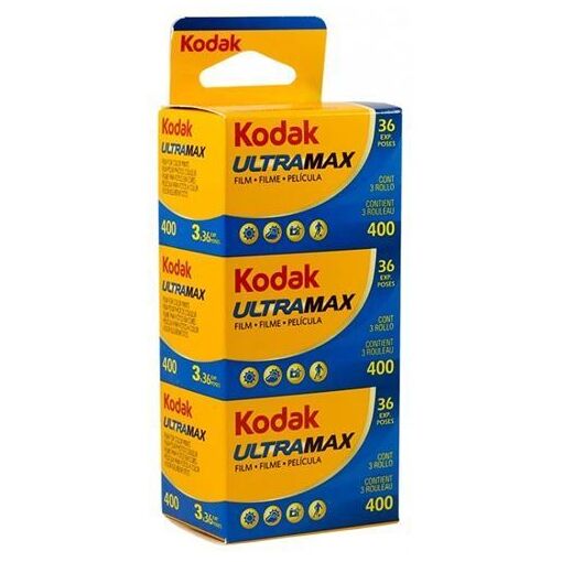Pack Kodak UltraMax 135-24 - 3 films 35 mm, ISO 400, 36 poses