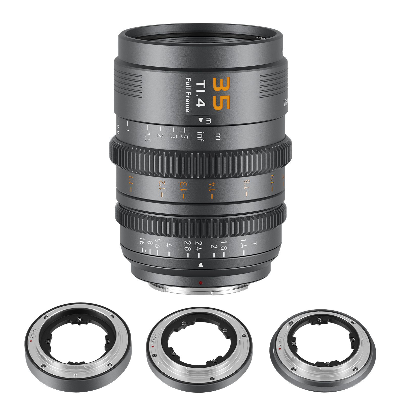 Sirui VP-1 35mm T1.4 Full Frame Cinema Lens (Gray Metallic)