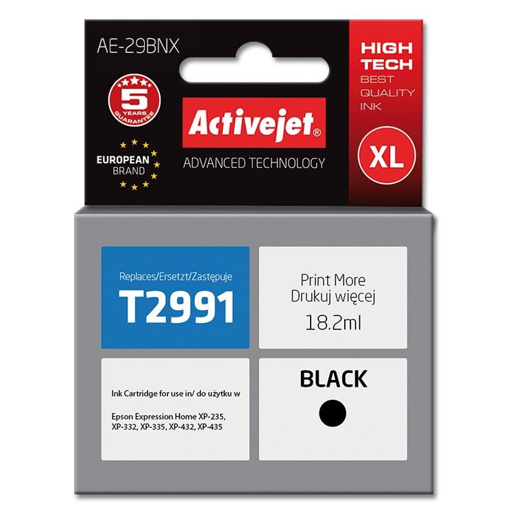 Activejet AE-29BNX Ink Cartridge (Epson 29XL T2991 Replacement; High Capacity; 18ml; Black)