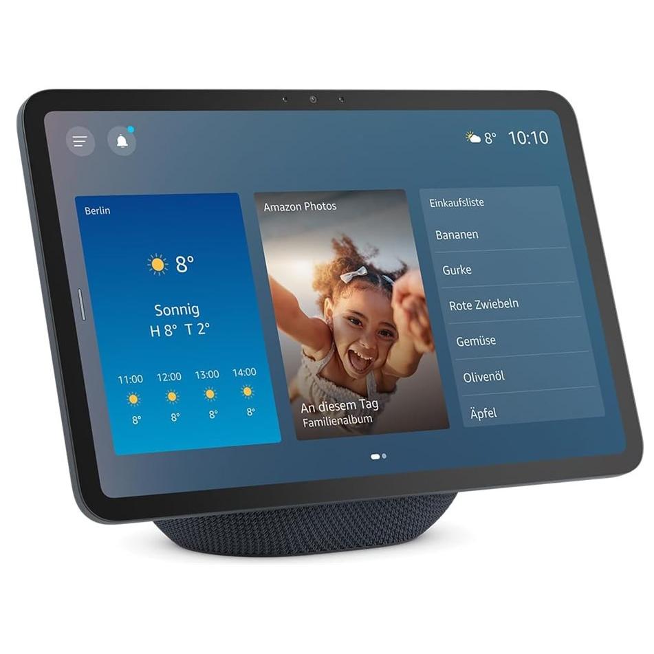 Écho Affichage Amazon 8 - Écran intelligent - 8,7'' LCD - Sans fil - Wi-Fi 6, Bluetooth - Contrôlé par application - Graphite