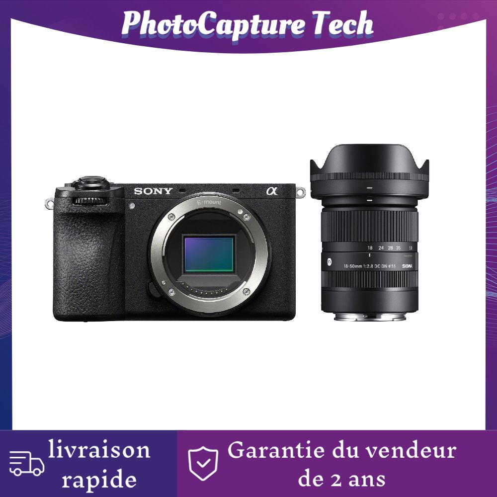 Sony Alpha 6700 26MP Body + Sigma 18-50mm f/2.8 DC DN Contemporary Lens for Sony E Mount