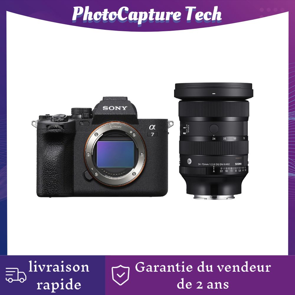 Sony a7 IV ILCE-7M4 33MP Hybrid Camera with Sigma 24-70mm f/2.8 DG DN II Art Lens (Sony E)