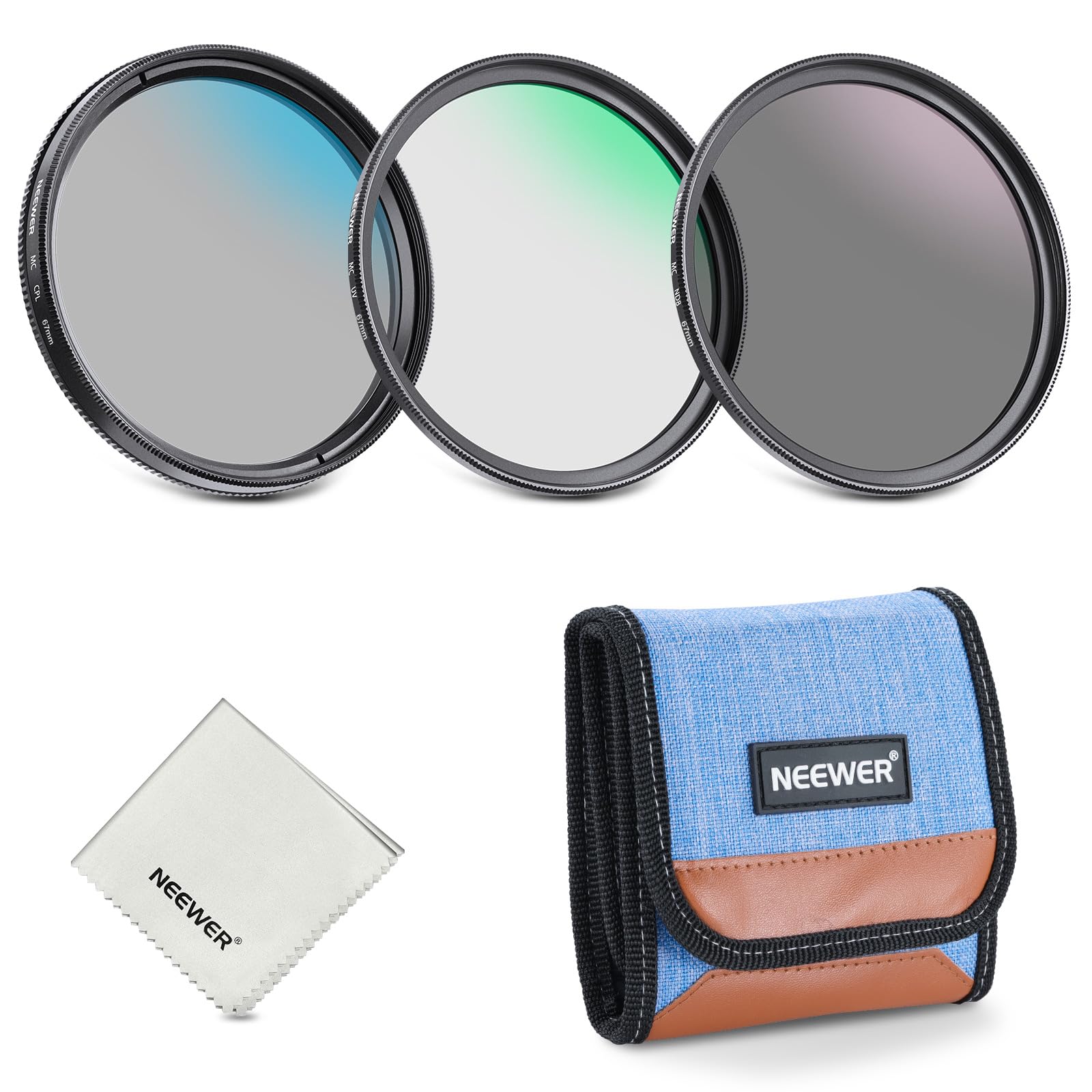 Neewer 67mm UV/CPL/ND Lens Filter Kit