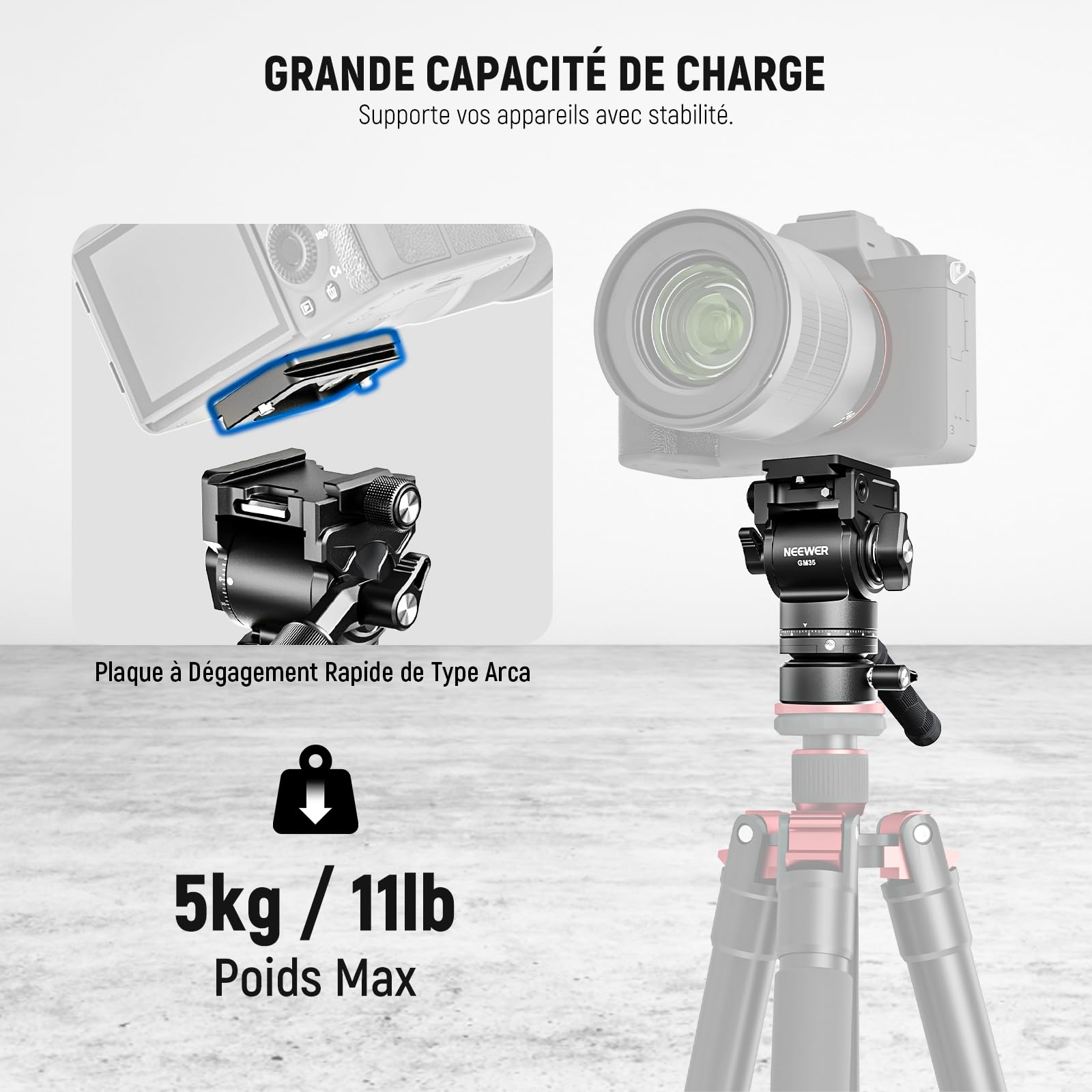 Neewer Fluid Head Tripod (GM35)