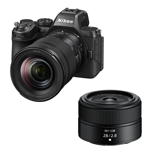 Nikon Z5 II Full-Frame Camera + 24-120mm f/4 S Lens + 28mm f/2.8 Lens, 3-Year Warranty