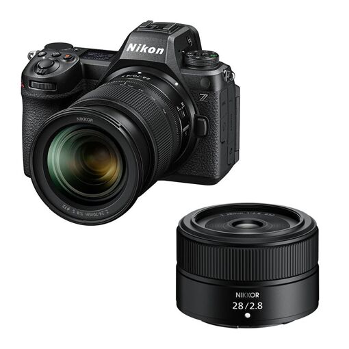 Nikon Z6 III + Z 24-70mm f/4 S Lens + Z 28mm f/2.8, 3-Year Warranty