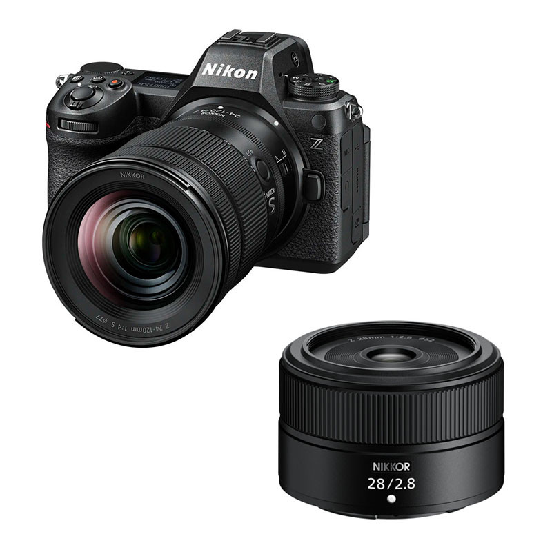 Nikon Z6 III Kit with Z 24-120mm f/4 S and Z 28mm f/2.8 Lens, 3-Year Warranty