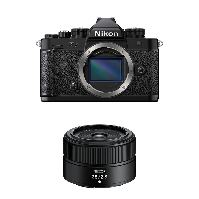 Nikon Zf Black + Z 28mm f/2.8 Lens with 3-Year Warranty