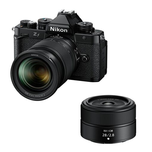 Nikon Zf Black + 24-70mm f/4 S Lens + 28mm f/2.8 Lens + 3-Year Warranty