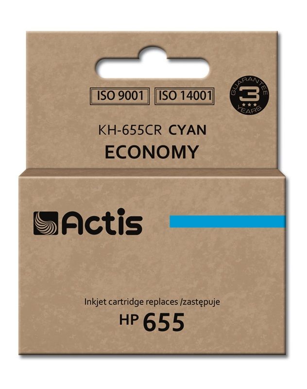 Actis KH-655CR Ink (HP 655 CZ110AE Replacement, Standard, 12ml, Blue)