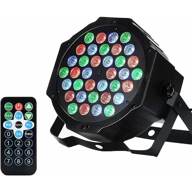 Proyector Zhouweishop de 36 Leds, luz PAR, iluminación de discoteca, estroboscopio DJ, iluminación de escenario, mezcla RGB, 36W, entrada/salida DMX