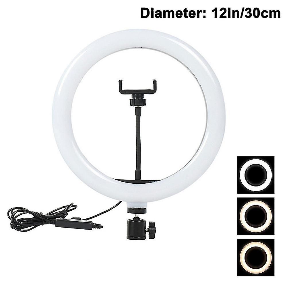 Zhouweishop Light Ring for Video Conferencing, USB Compatible with Zoom - 12 inches