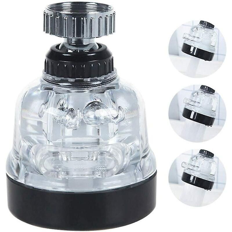 Zhouweishop 360-Degree Rotating Faucet Aerator with Pressure Regulator and Water Divider