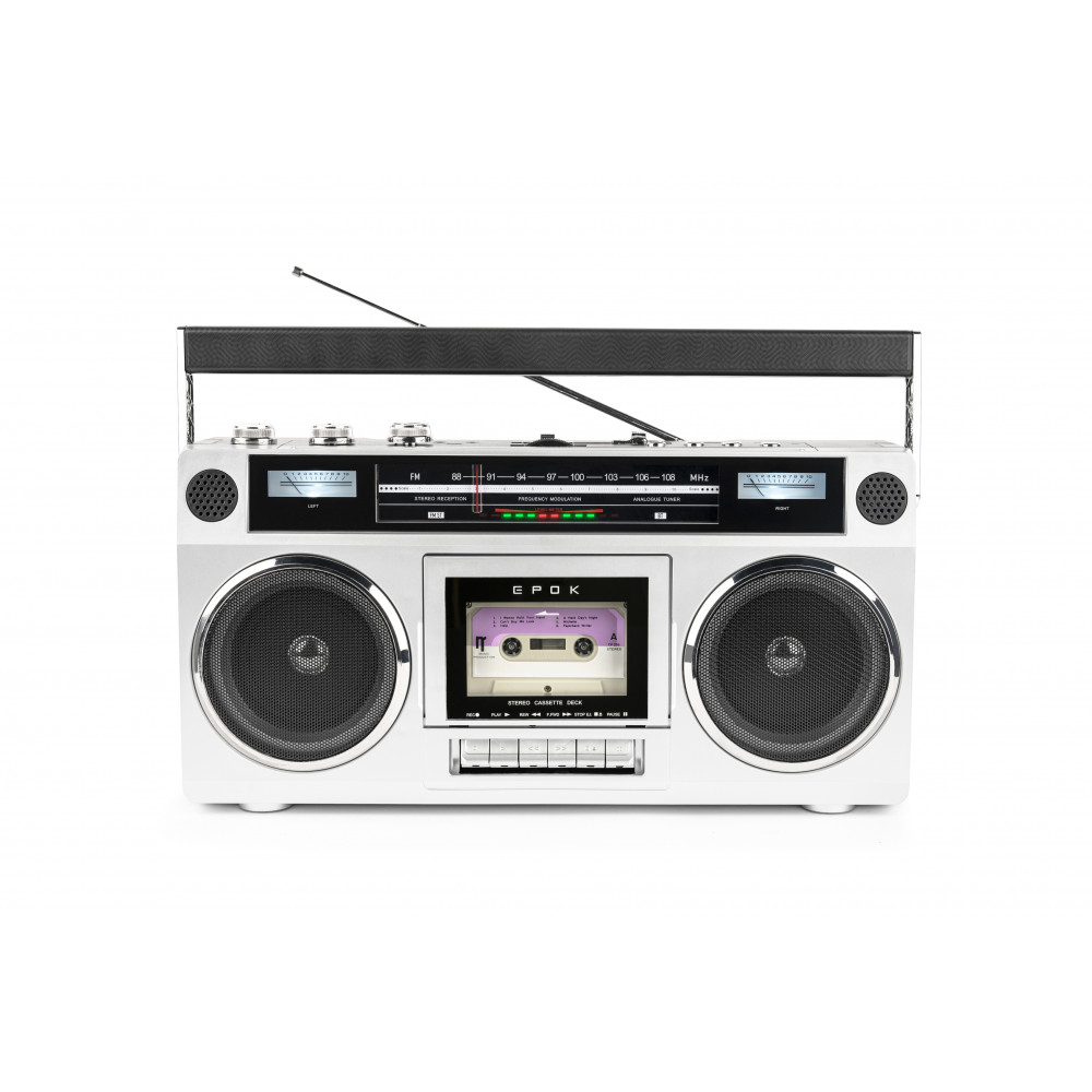Bigben EPOK BTBLASTER Retro 80's Ghetto Blaster Radio Cassette Player