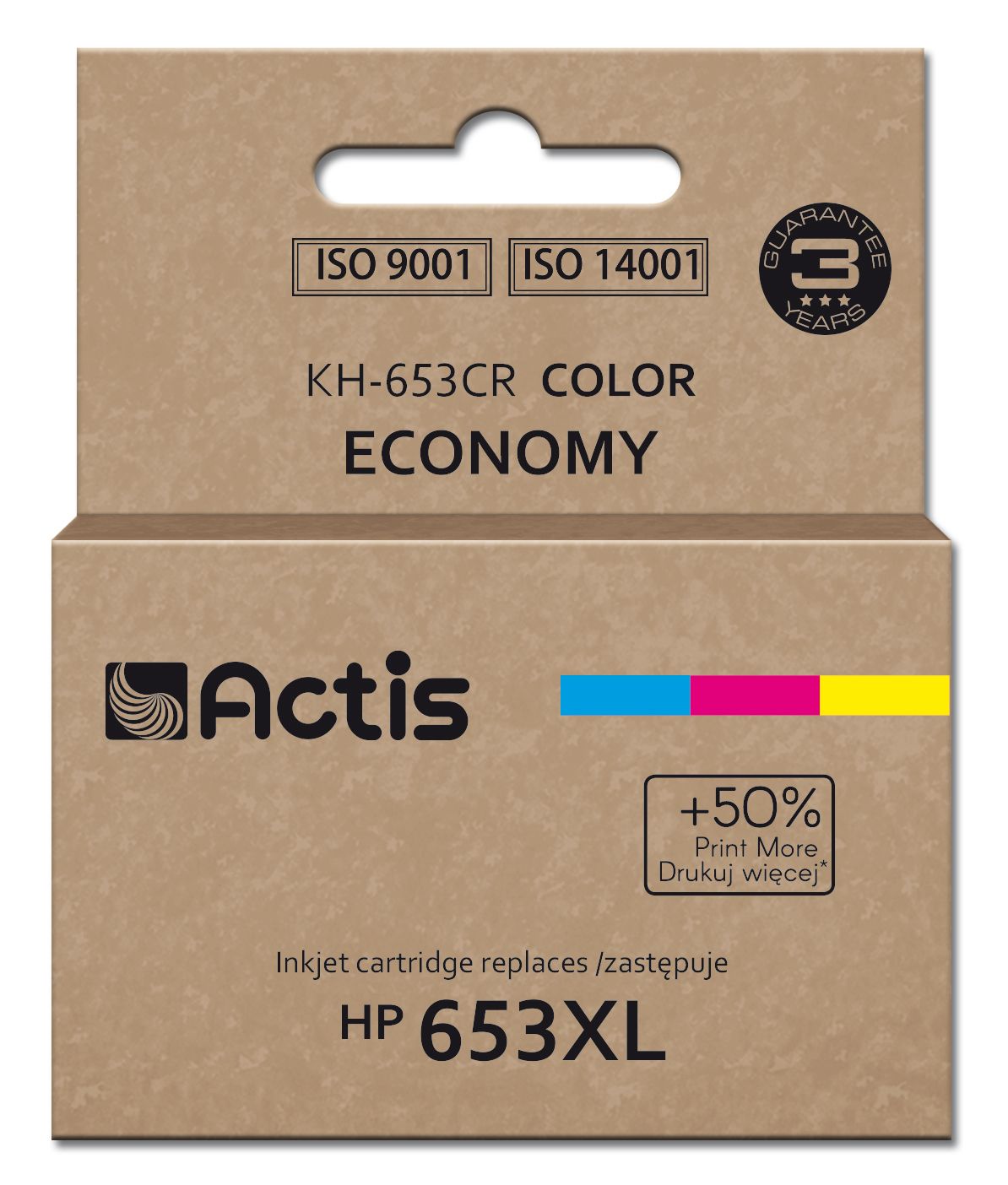 Actis KH-653CR Printer Ink, HP 653XL Replacement (3YM74AE)