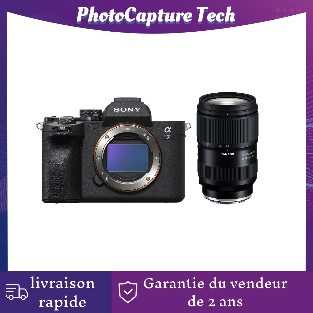 Sony Alpha A7 Mark IV 33 MP + Objectif Tamron 28-75 mm f/2,8 Di III VXD G2 (Sony E)