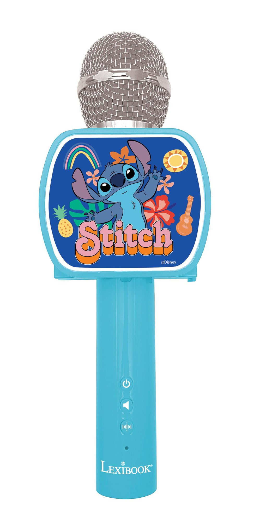 Micrófono de karaoke inalámbrico Stitch Lexibook con altavoz Bluetooth integrado