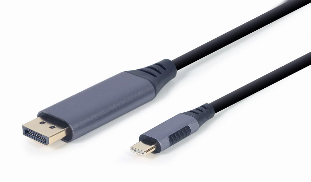 Gembird CC-USB3C-DPF-01-6 1.8m USB Type-C to DisplayPort Cable - Black/Gray