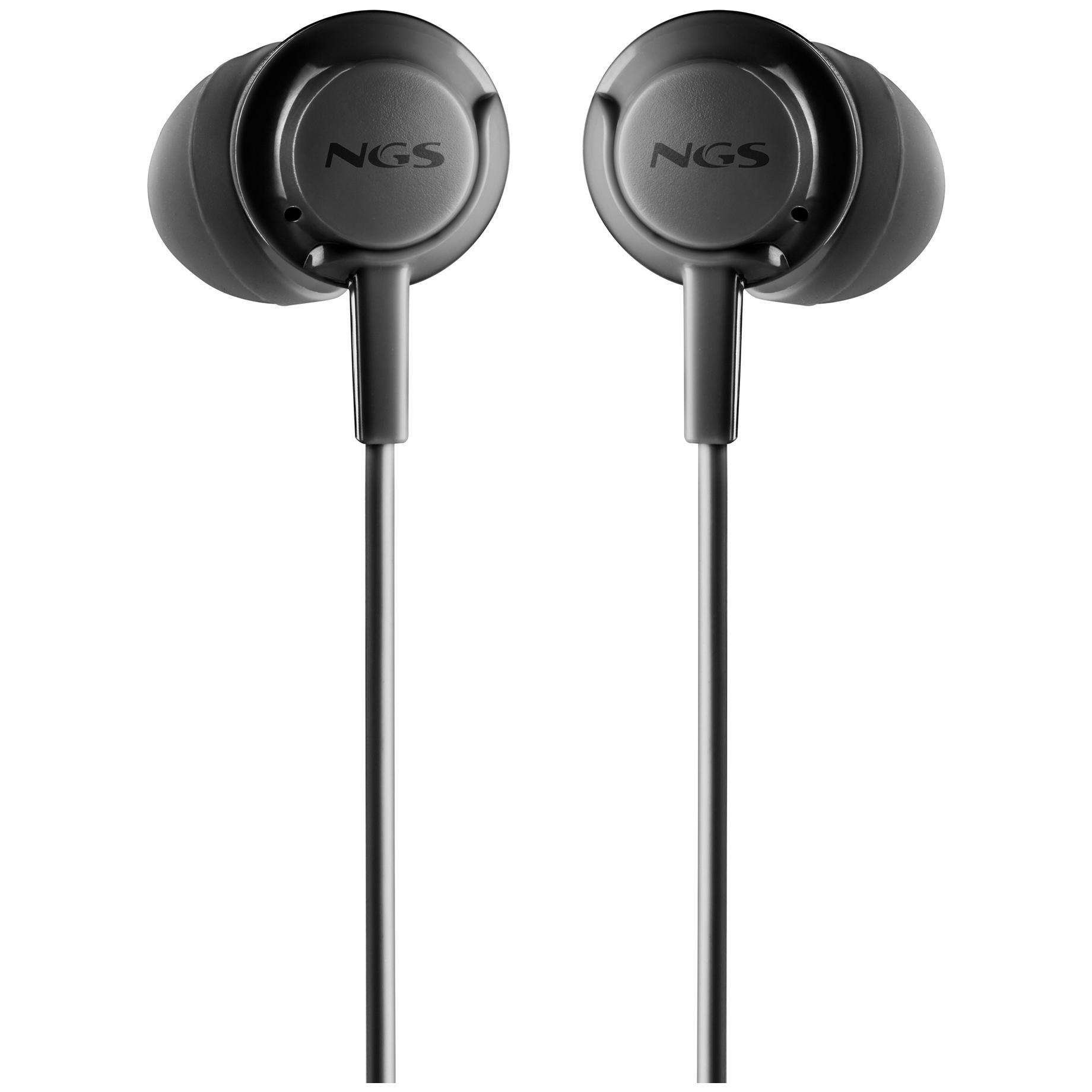 Auricular con cable NGS Cross Drift Negro para llamadas y música