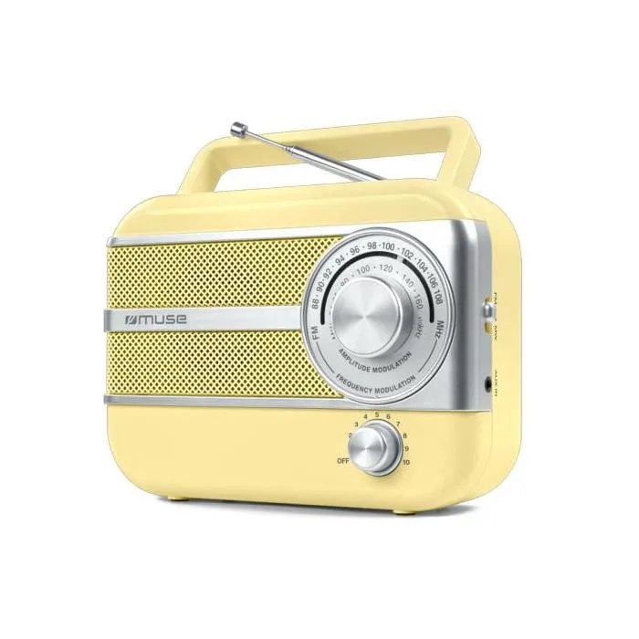 Muse Vintage Portable Radio M-056 Sc Amarillo