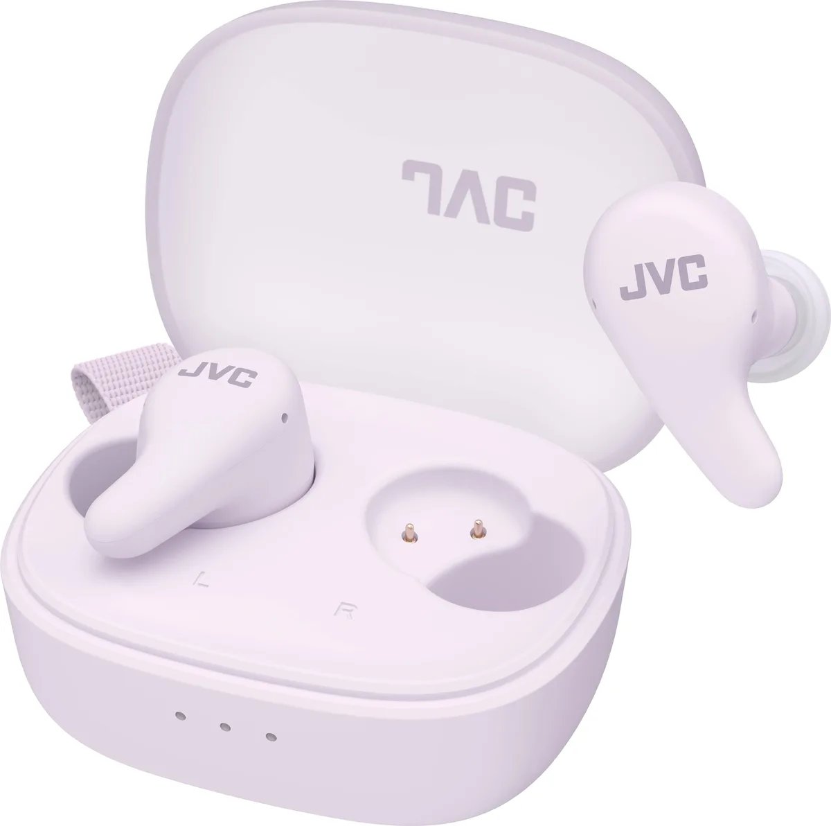 JVC HA-A23T Wireless Headphones, Violet (26hr Battery Life, Noise Cancellation, Bluetooth 5.4)