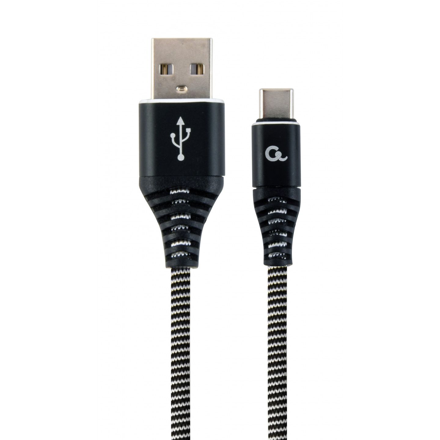 Gembird 2m USB 2.0 Cable A to C, Black/White