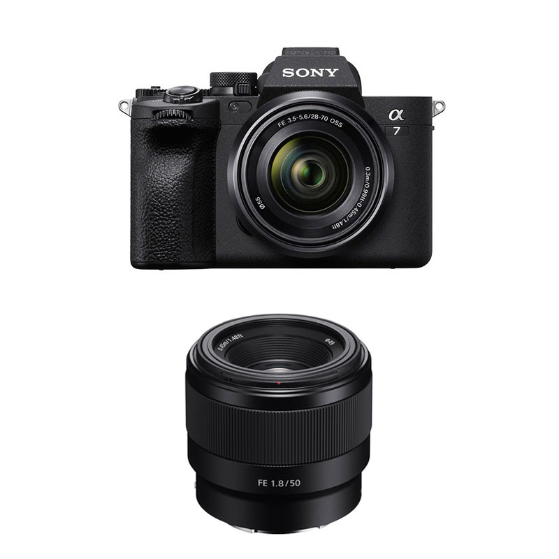 Sony Alpha 7 IV + FE 28-70mm + FE 50mm f/1.8 3-Year Warranty