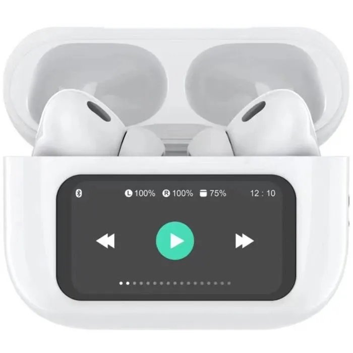Celly SoundLED True Wireless Bluetooth Headphones with LED Display, ANC & ENC