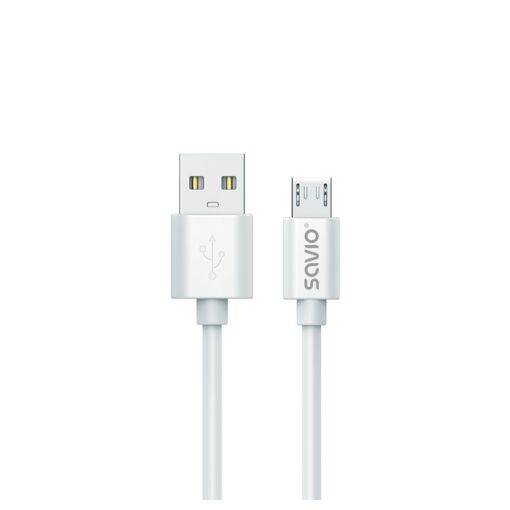 Câble Savio USB 2.0 (3 m, USB A vers Micro B, Blanc)