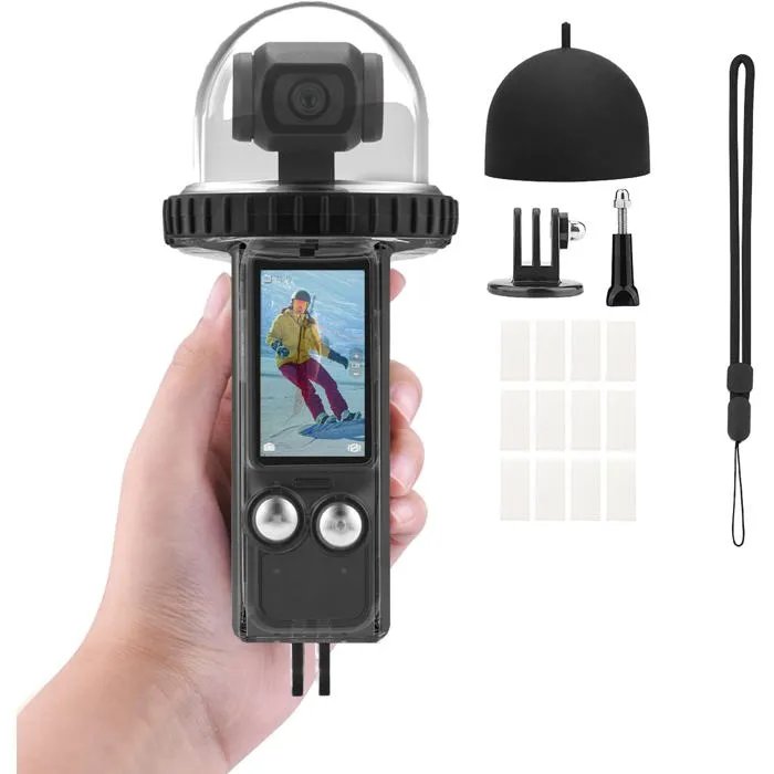 Underscore Waterproof Case for DJI Osmo Pocket 3 - 40M Protection for Diving, Skiing, Surfing and Swimming - Compatible with DJI Osmo Pocket 3 - Black