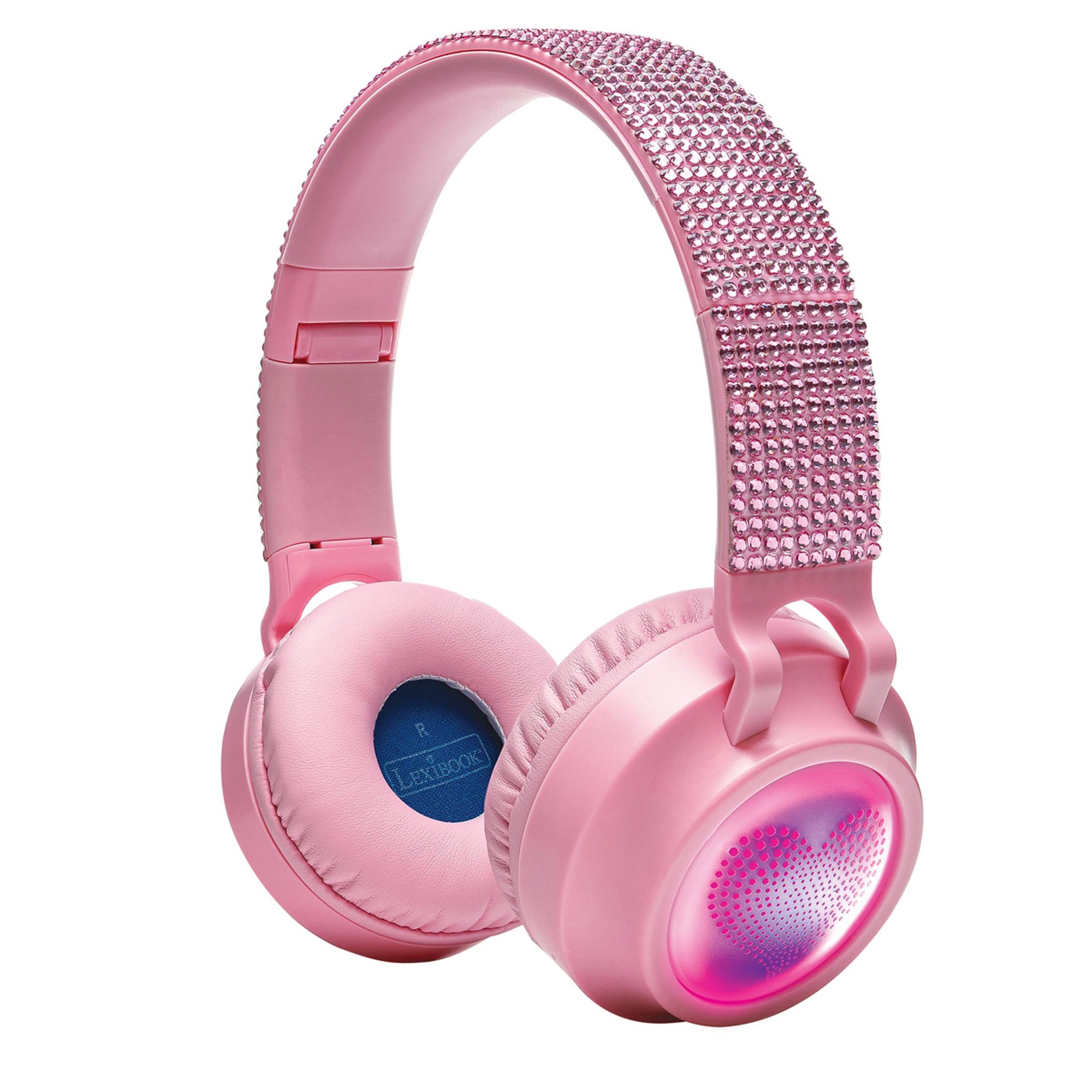 Lexibook Foldable Bluetooth & Wired Headset with Volume Limit (Girly)