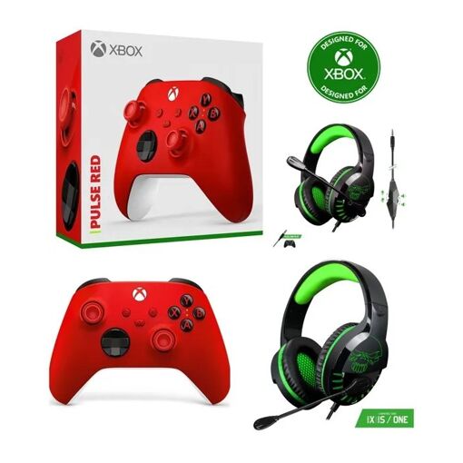 PDP Spirit of Gamer PRO H3 Gaming Headset - Bluetooth, Omnidirectional Microphone, Red