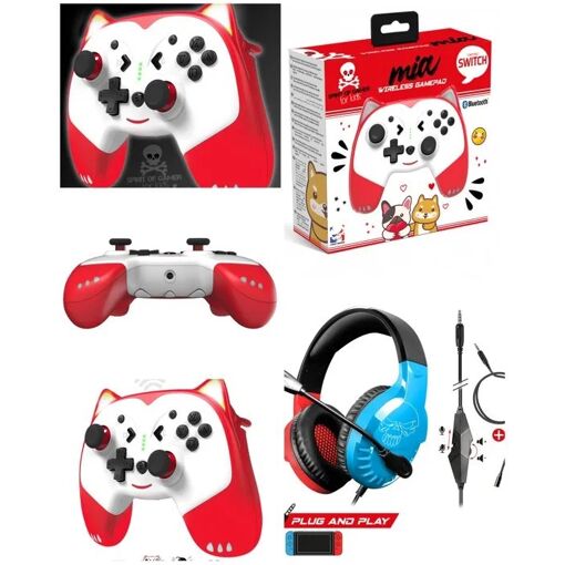 Auricular de juego Spirit of Gamer PRO-H3 Edición OLED - Rojo