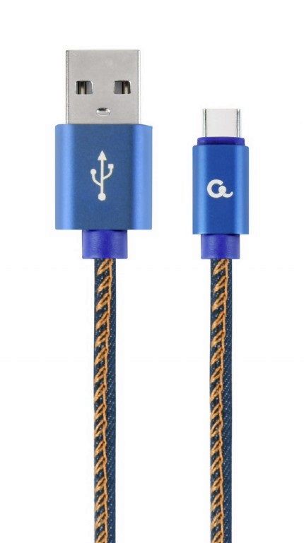 Gembird USB 2.0 Cable - 1m, USB A to USB C, Blue