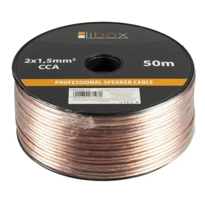 Libox Audio Cable 2x1.50mm LB0008-50, 50m