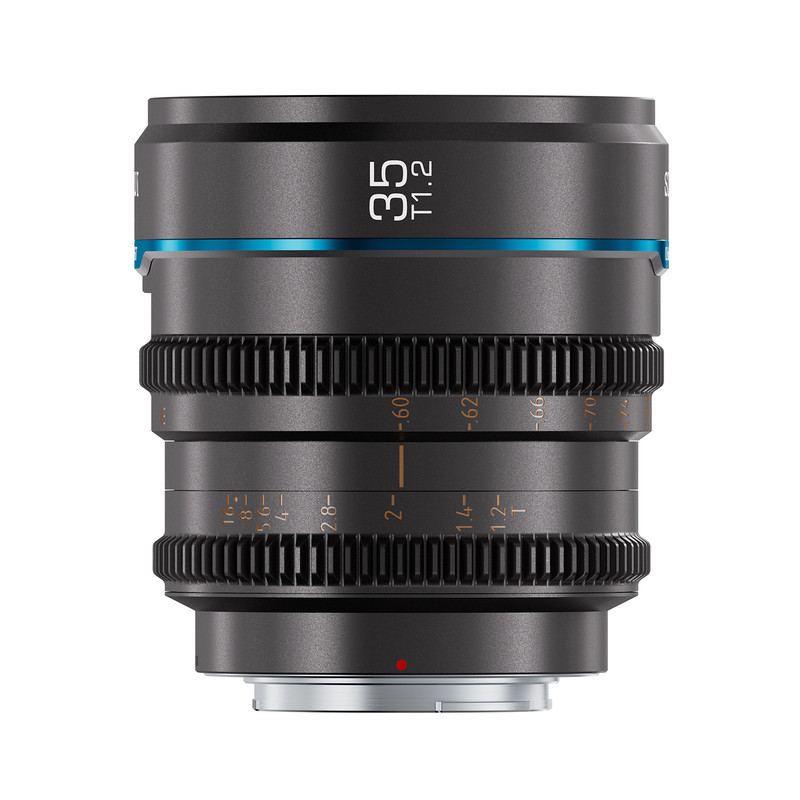 Sirui Night Walker 35mm T1.2 S35 Wide-Angle Lens for M4/3 Mount, Compatible with BMPCC4K, GH5II, GH5S, GH6, Z Cam (MS35M-G, Metallic Gray)