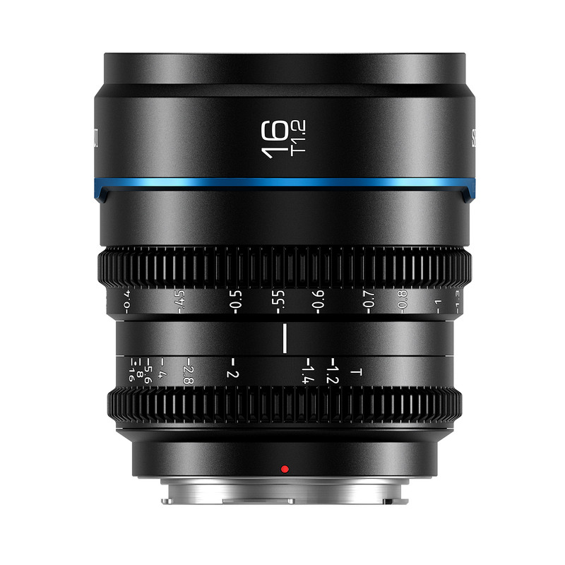 Lente manual Sirui Night Walker de 16 mm f/1.2 T1.2 S35 de gran angular para montaje Sony E, Negro (MS16E-B)