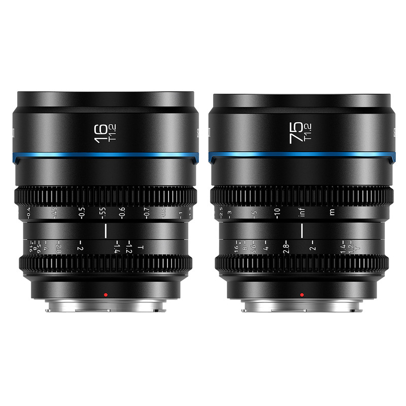 Objetivos Sirui Night Walker S35 16mm y 75mm f/1.2 para montaje Sony E