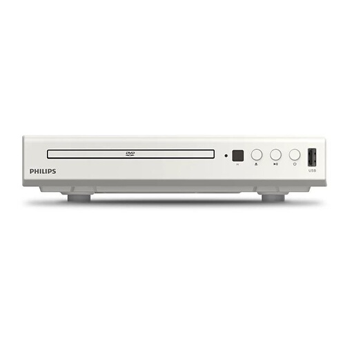 Philips DVD Player White + 2 Movie DVD Pack (Stalingrad & Fury)