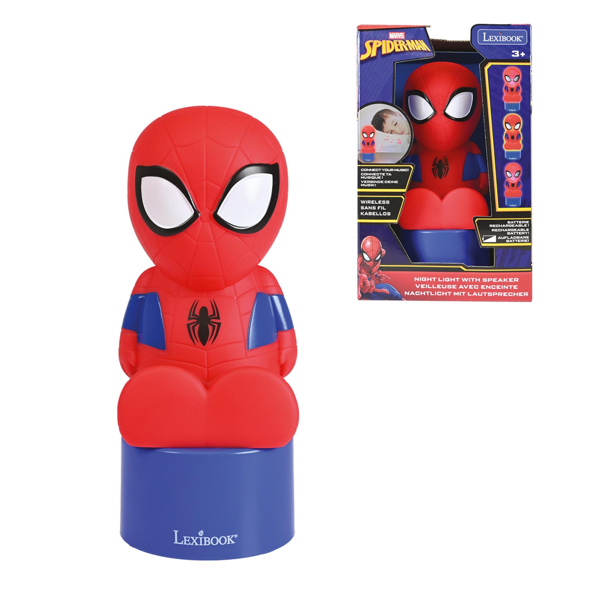 Altavoz luz Bluetooth Spiderman de Lexibook